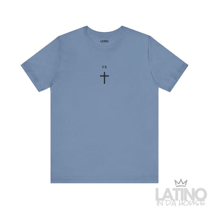 “Fe” T-Shirt | Minimal Cross Faith Tee