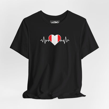 Peru Flag with Life-Line T-Shirt