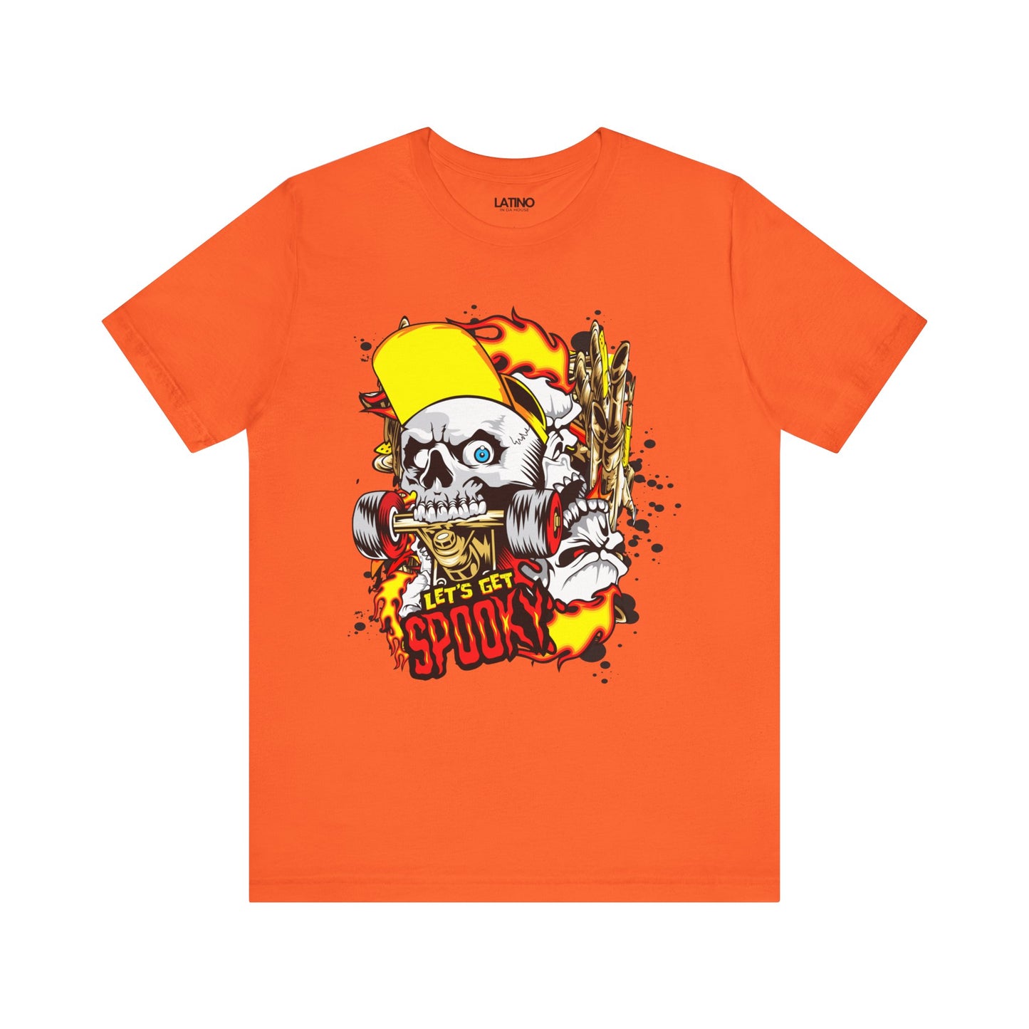 "Let's Get Spooky" Skater Skull T-Shirt