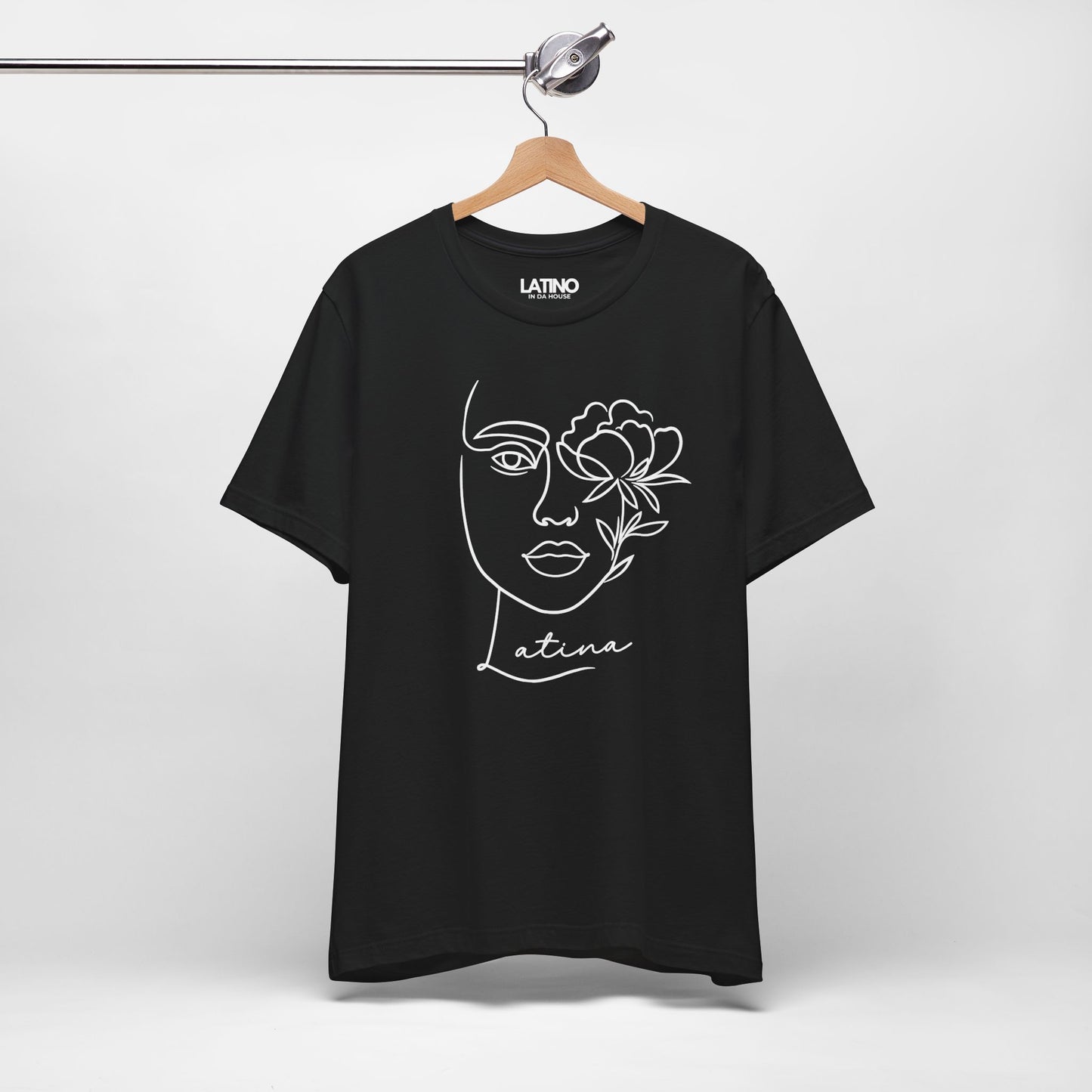"Latina" Flower Line Art T-Shirt | Latina Tee