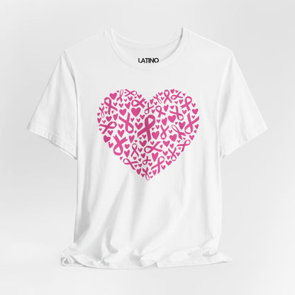 "Heart of Ribbons" Breast Cancer Awareness T-Shirt