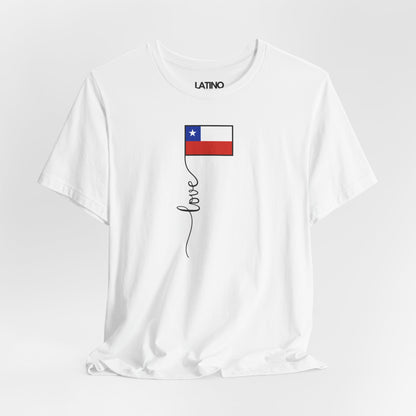 "Chile Flag Love Script" T-Shirt