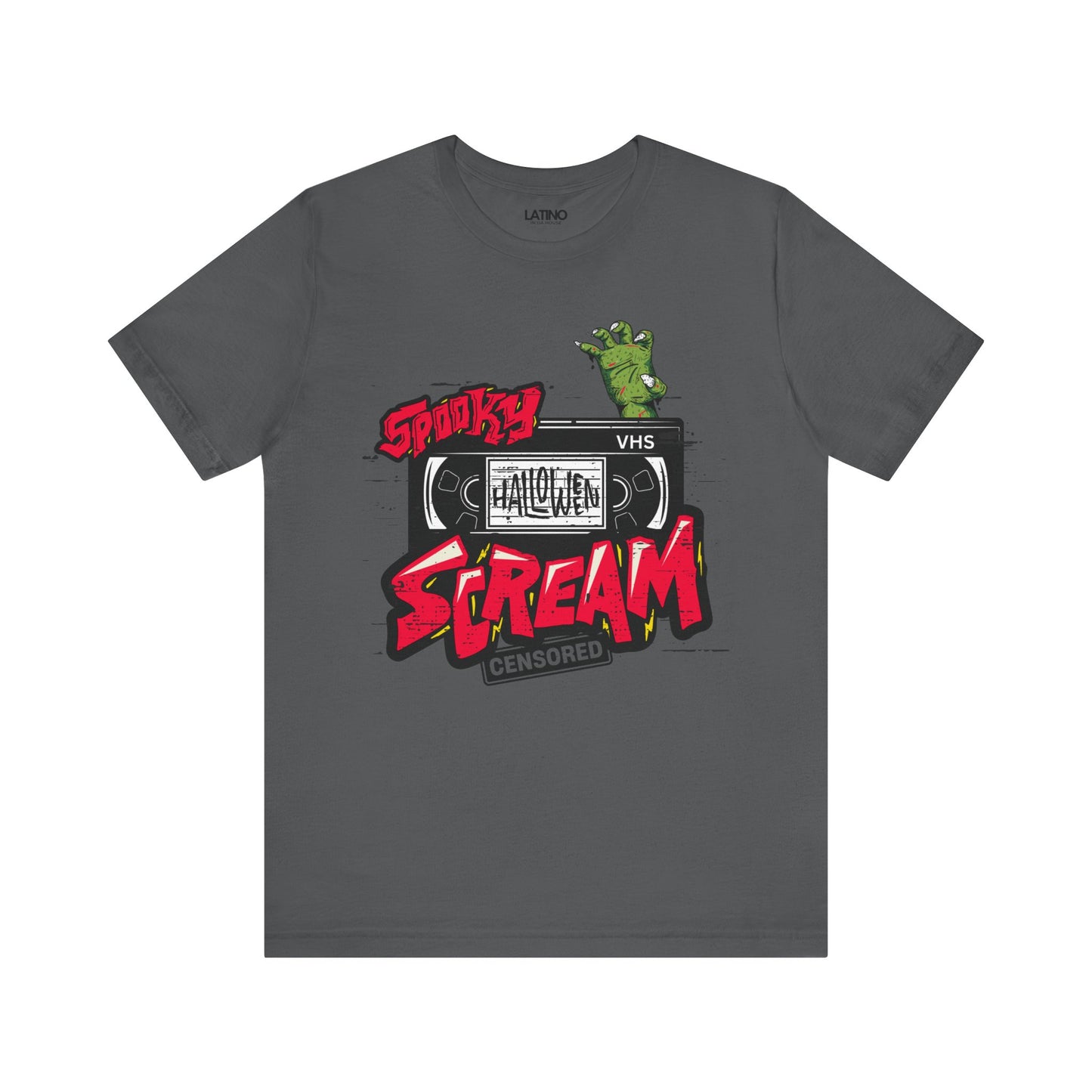 "Spooky VHS Scream" Retro Horror T-Shirt