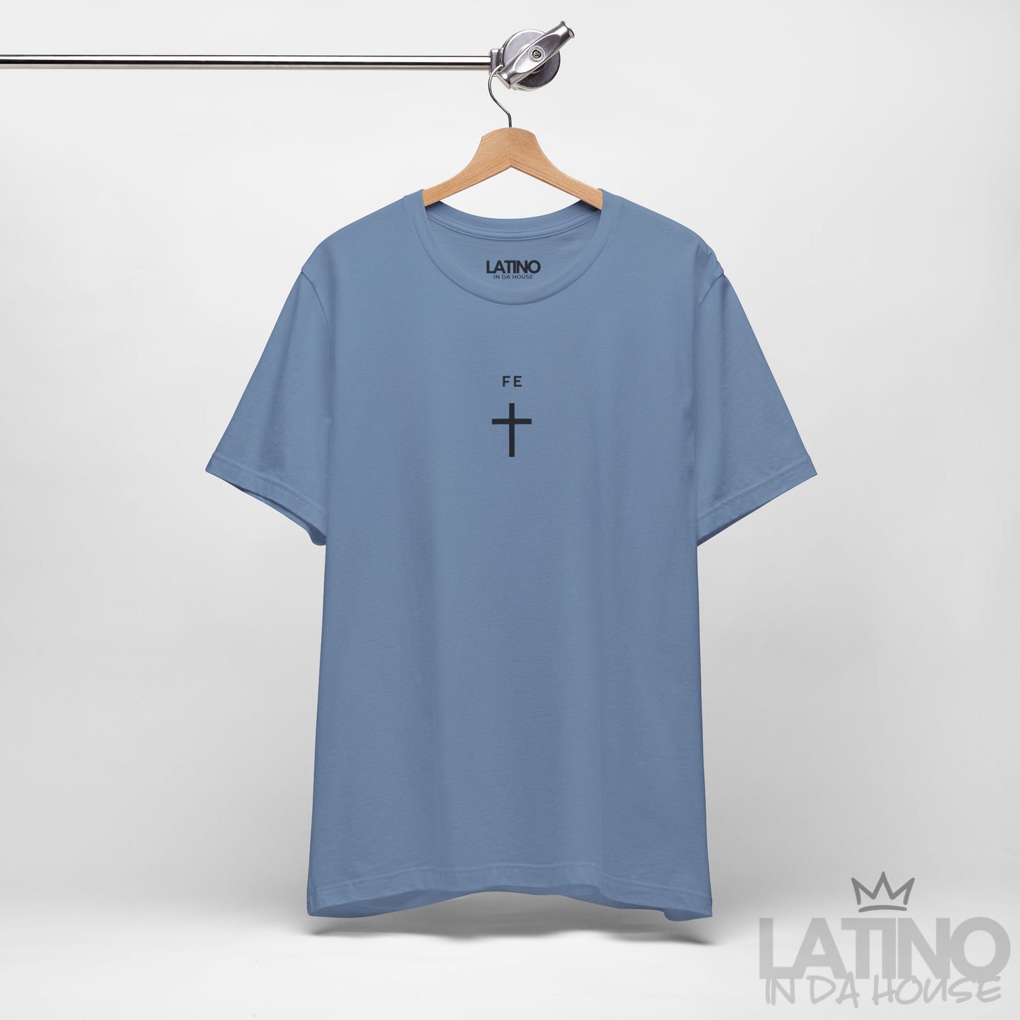 “Fe” T-Shirt | Minimal Cross Faith Tee