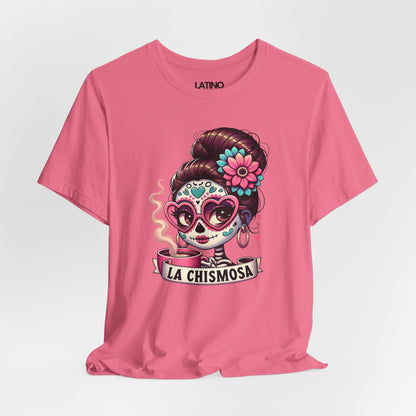 "La Chismosa Skull Y Cafecito" T-Shirt