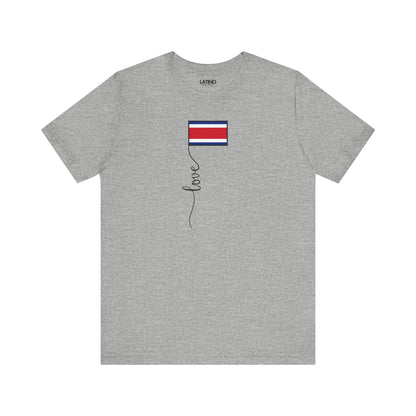 "Costa Rica Flag Love Script" T-Shirt