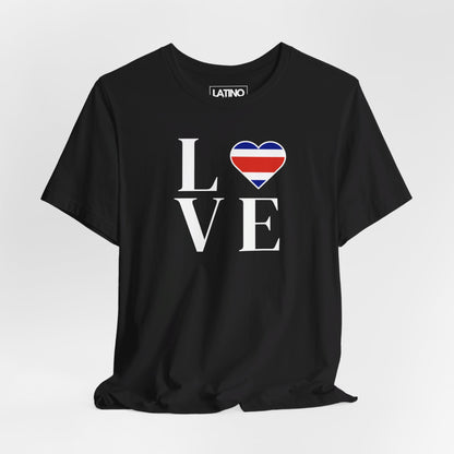 “LOVE” Heart Costa Rica Flag T-Shirt