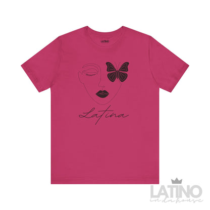 “Latina Face & Butterfly” T-Shirt