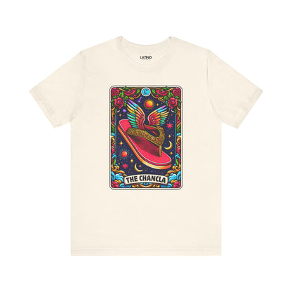 "The Chancla Tarot Card" T-Shirt