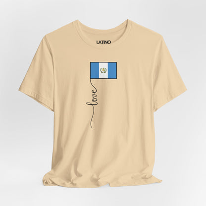 "Guatemala Flag Love Script" T-Shirt