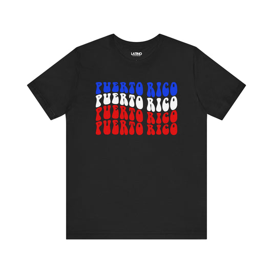 "Puerto Rico Retro Font" T-Shirt