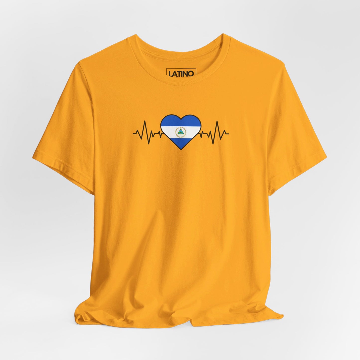 Nicaragua Flag with Life-Line T-Shirt