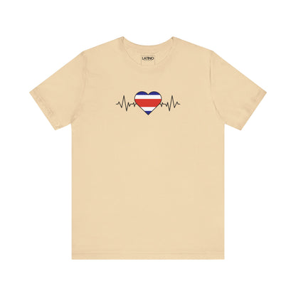 Costa Rica Flag with Life-Line T-Shirt