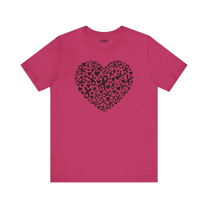 "Heart of Ribbons" Breast Cancer Awareness T-Shirt