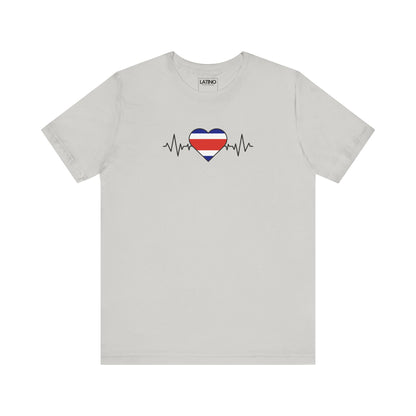 Costa Rica Flag with Life-Line T-Shirt