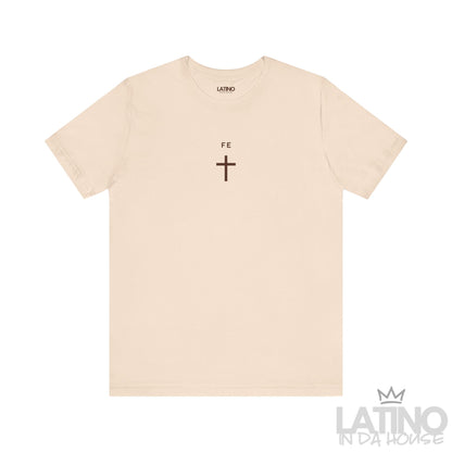 “Fe” T-Shirt | Minimal Cross Faith Tee