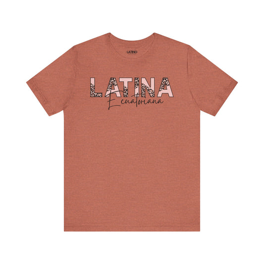 "Latina Ecuatoriana Leopard Print" T-Shirt