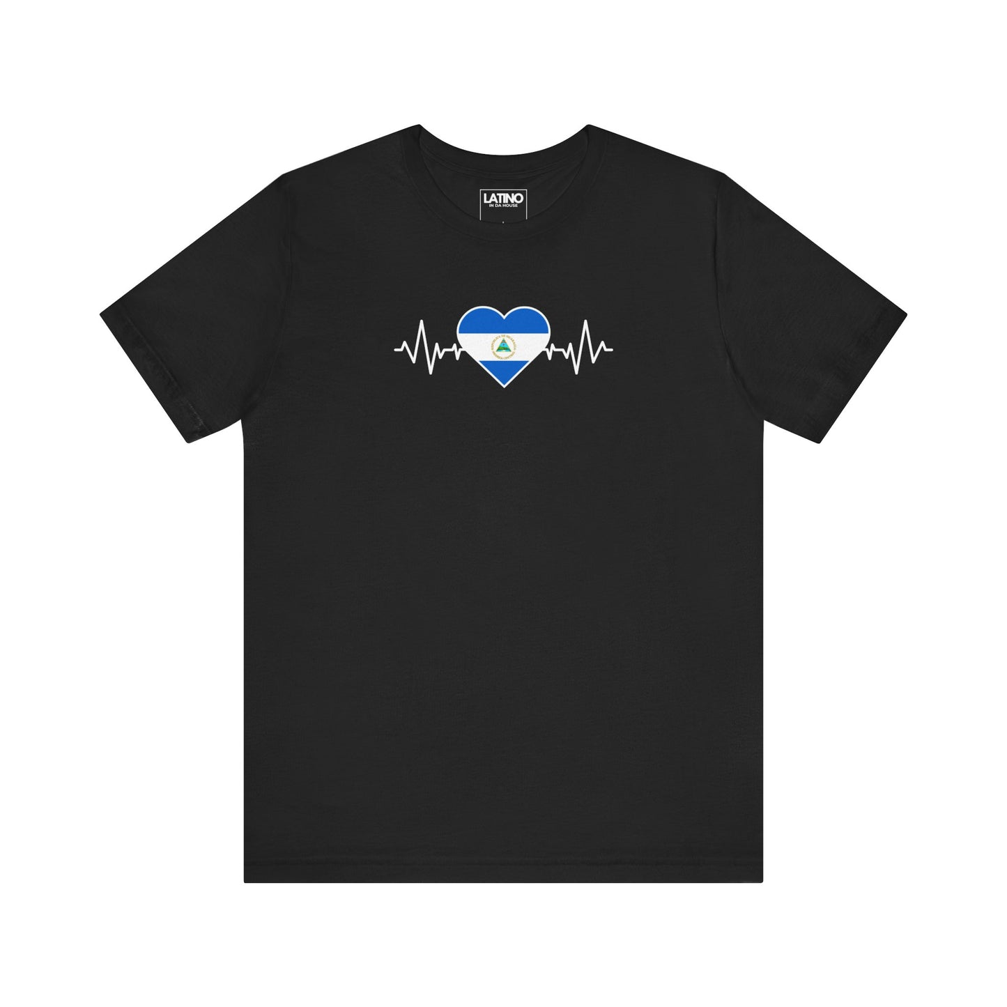 Nicaragua Flag with Life-Line T-Shirt