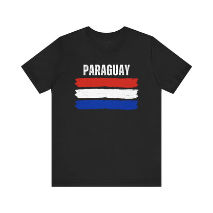 Paraguay Brushstroke Flag T-Shirt