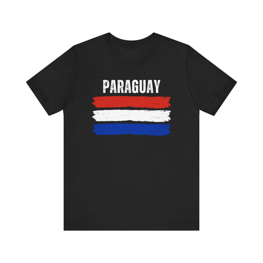 Paraguay Brushstroke Flag T-Shirt