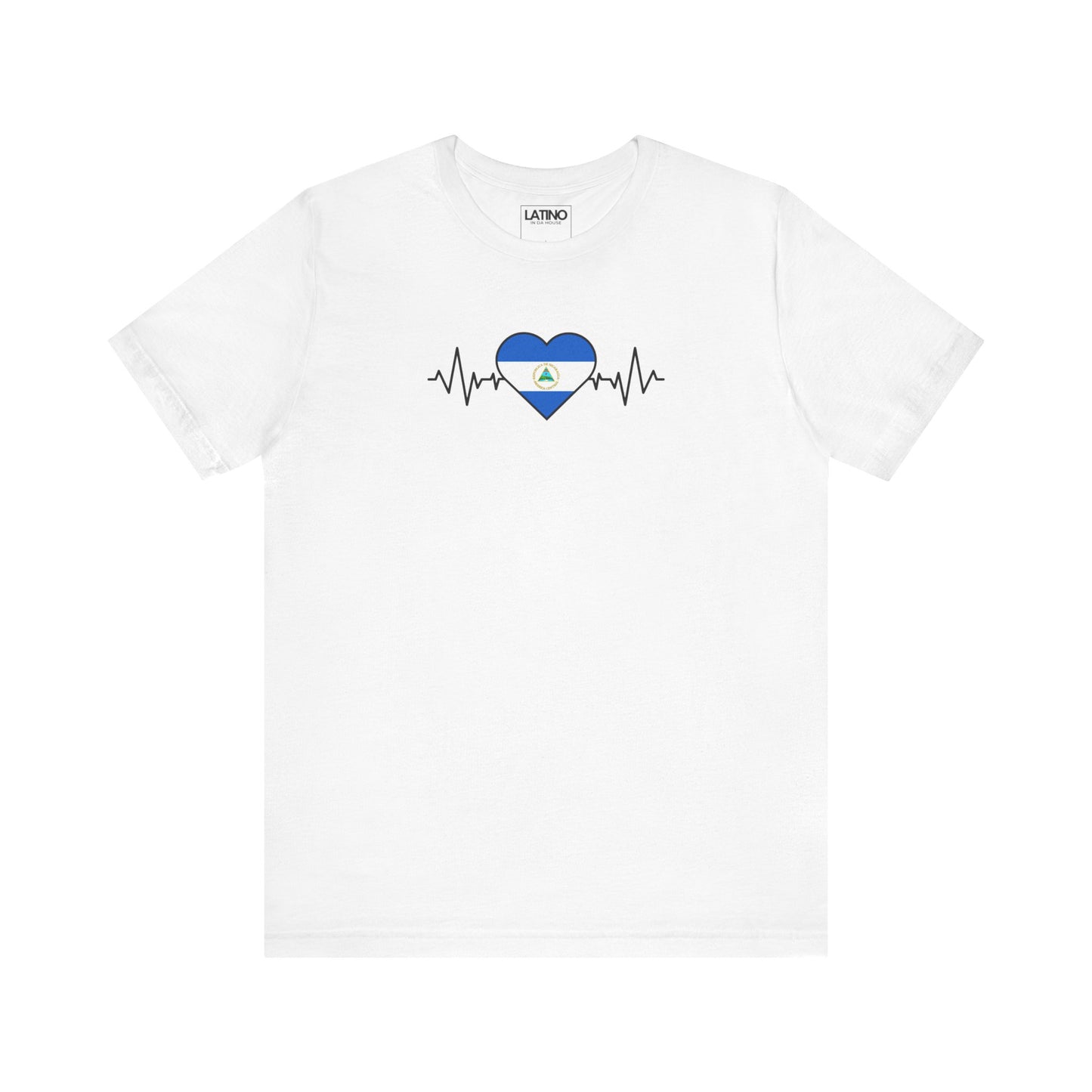 Nicaragua Flag with Life-Line T-Shirt