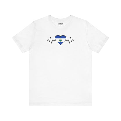 El Salvador Heart Flag Life-Line T-Shirt