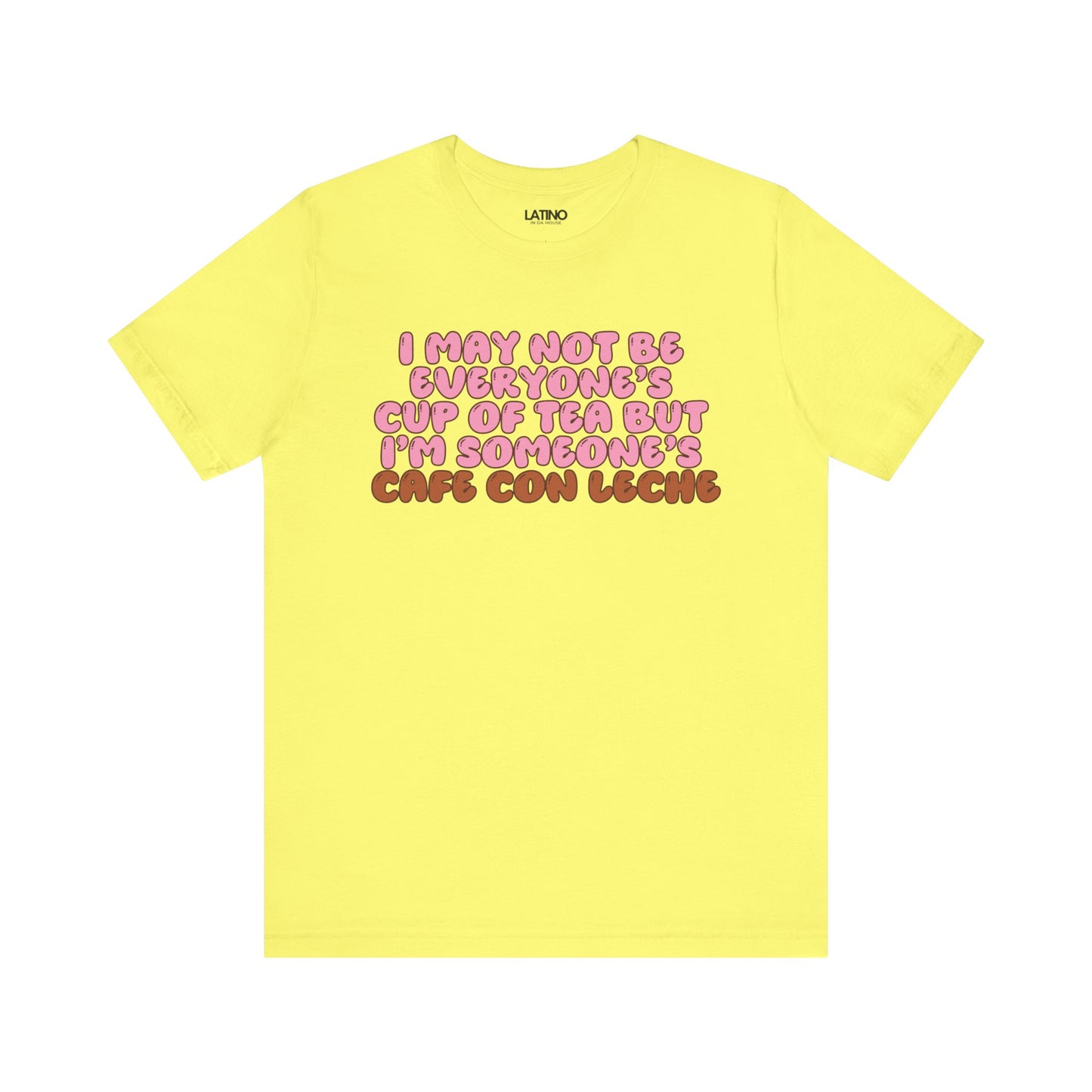 "Cafe Con Leche Fun Quote" T-Shirt