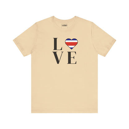 “LOVE” Heart Costa Rica Flag T-Shirt