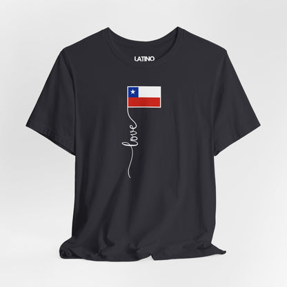 "Chile Flag Love Script" T-Shirt