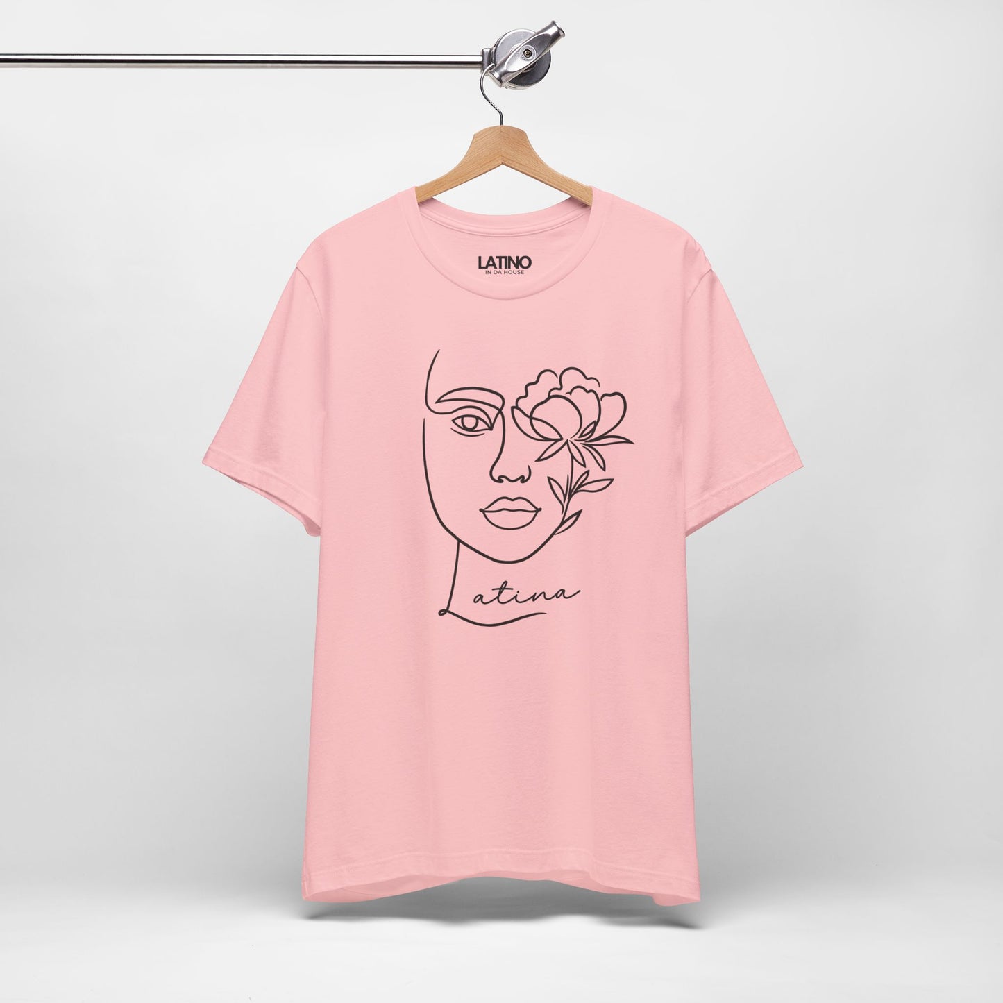 "Latina" Flower Line Art T-Shirt | Latina Tee