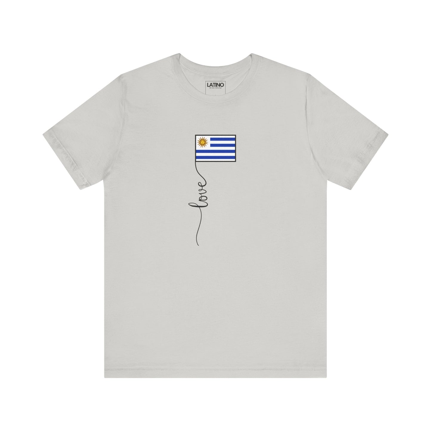 Uruguay Flag Love Script T-Shirt