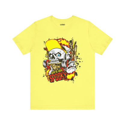 "Let's Get Spooky" Skater Skull T-Shirt