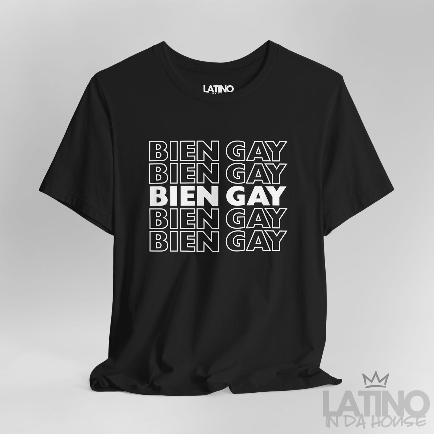 “BIEN GAY” Repetition T-Shirt | Latino Pride