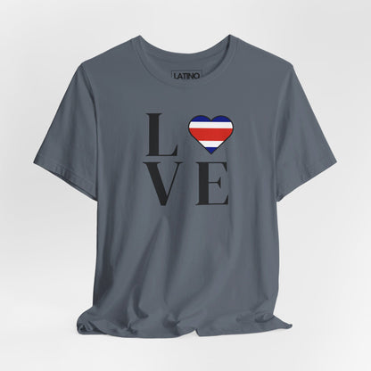 “LOVE” Heart Costa Rica Flag T-Shirt