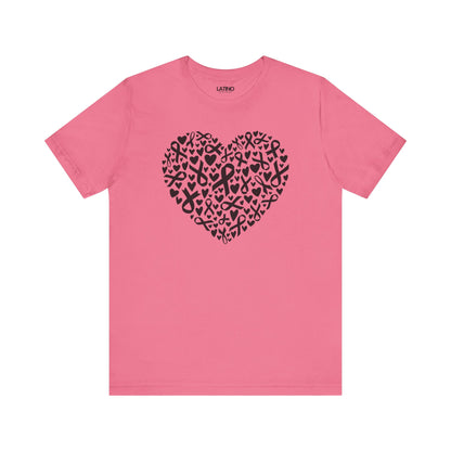 "Heart of Ribbons" Breast Cancer Awareness T-Shirt