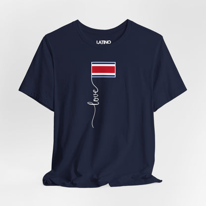 "Costa Rica Flag Love Script" T-Shirt