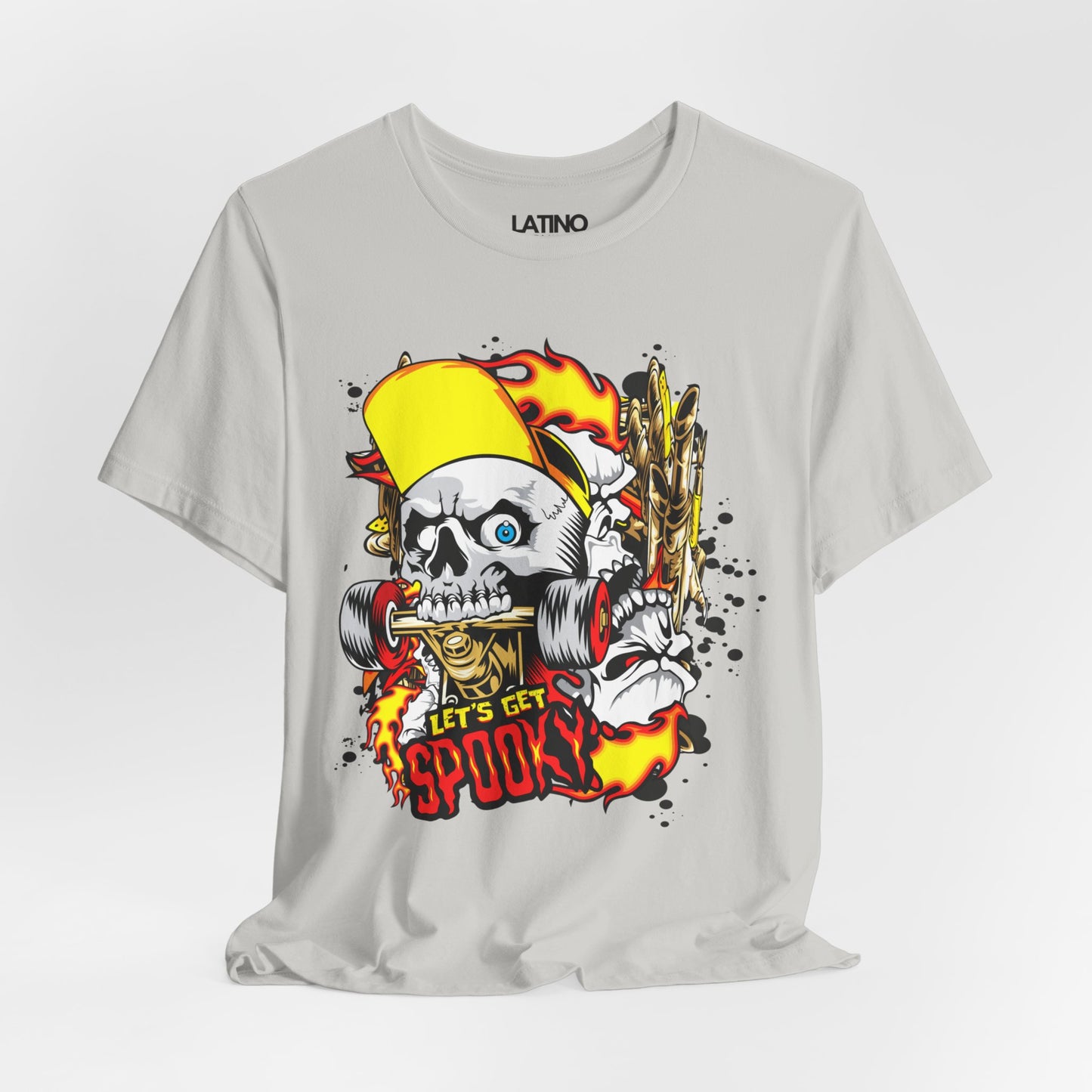 "Let's Get Spooky" Skater Skull T-Shirt