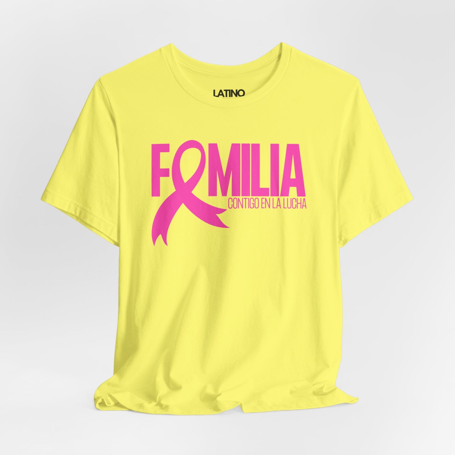 "Familia Contigo en la Lucha" Breast Cancer Awareness T-Shirt