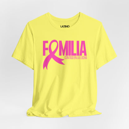 "Familia Contigo en la Lucha" Breast Cancer Awareness T-Shirt