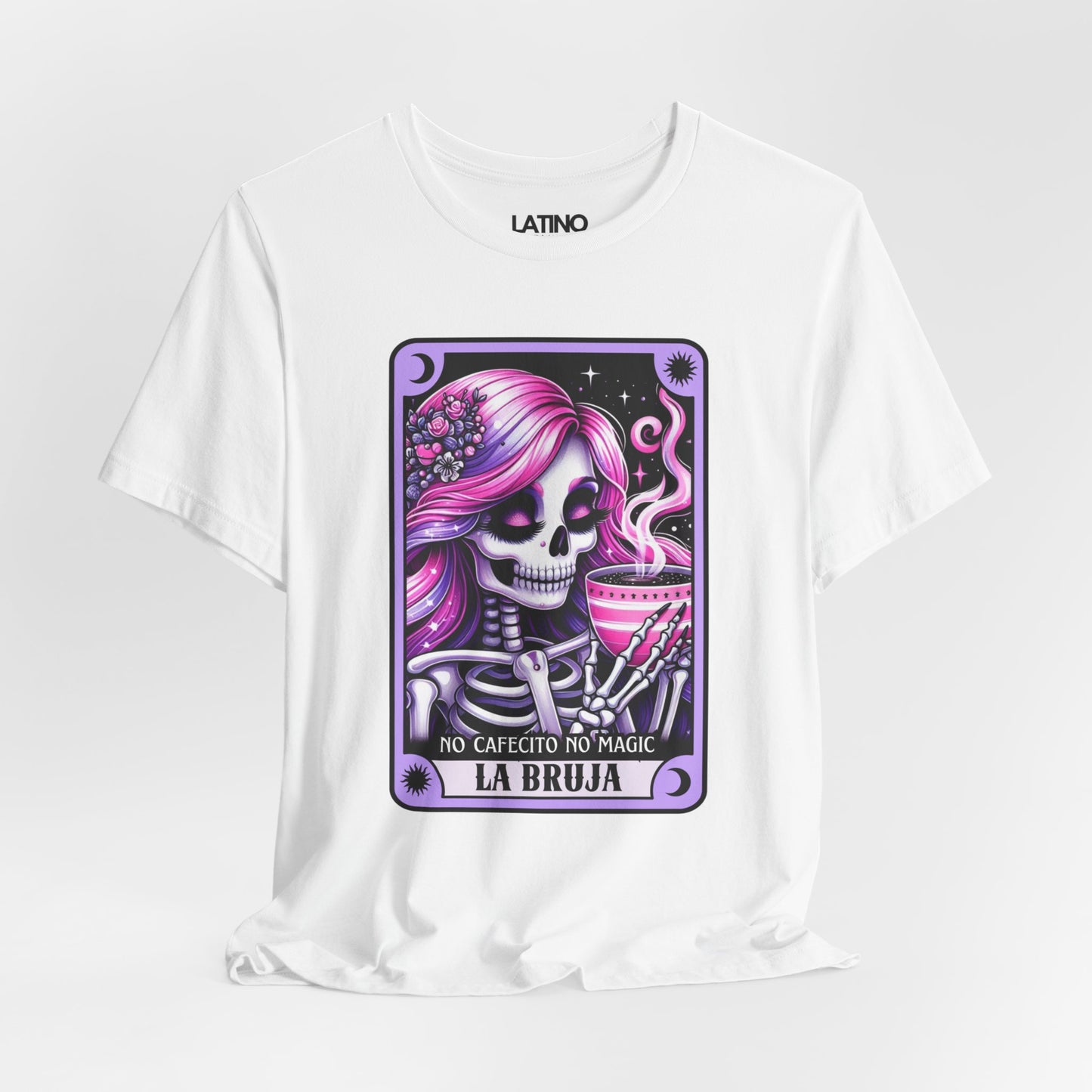 La Bruja "No Cafecito No Magic" Tarot Card T-Shirt