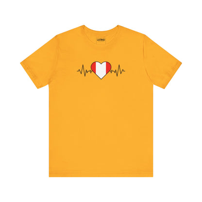 Peru Flag with Life-Line T-Shirt