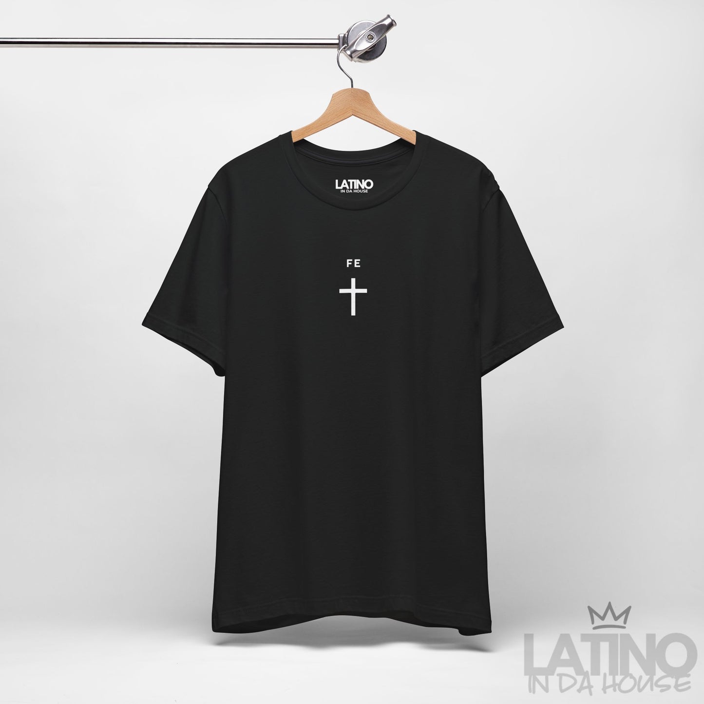 “Fe” T-Shirt | Minimal Cross Faith Tee
