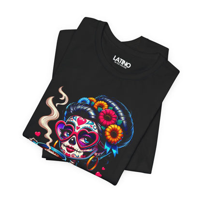 "La Chismosa Skull Cafecito" T-Shirt