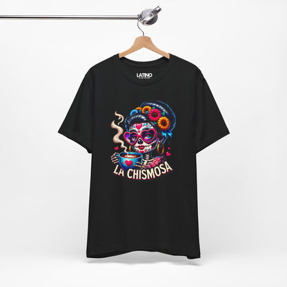 "La Chismosa Skull Cafecito" T-Shirt