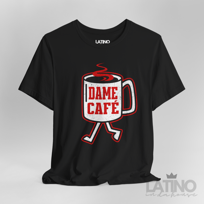 “Dame Café Distress” T-Shirt | Dame Café Tee
