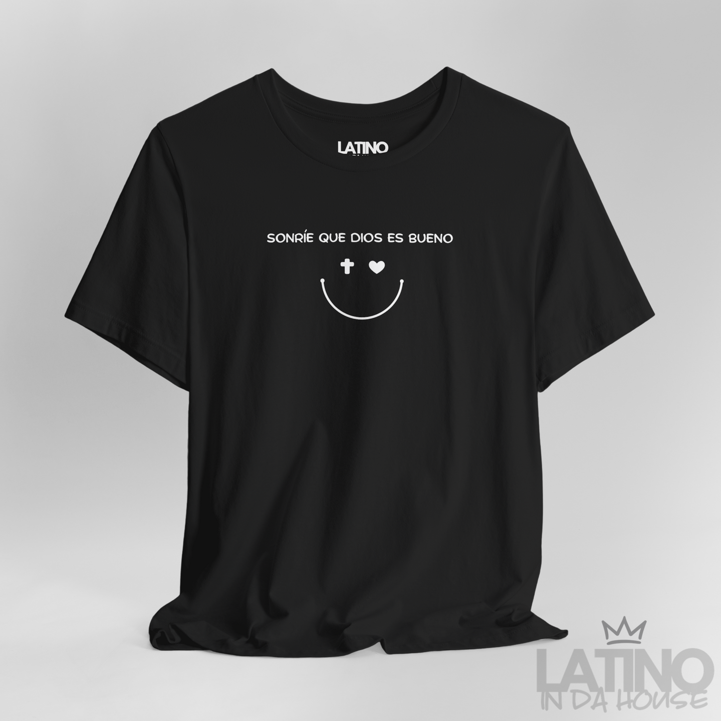 “Sonríe Dios Es Bueno” T-Shirt | Faith Tee