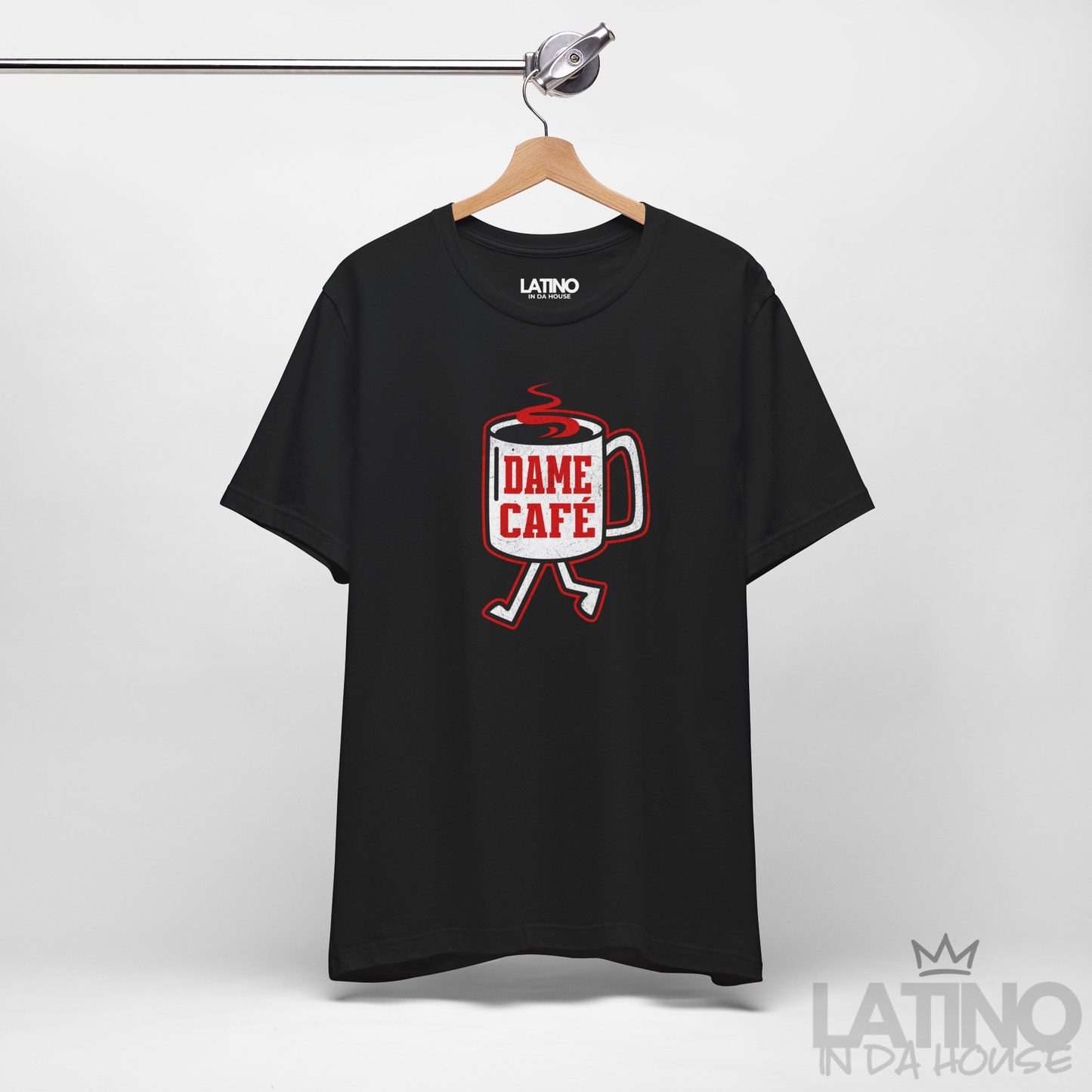 “Dame Café Distress” T-Shirt | Dame Café Tee