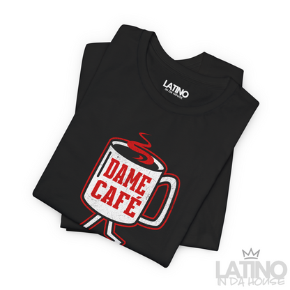 “Dame Café Distress” T-Shirt | Dame Café Tee