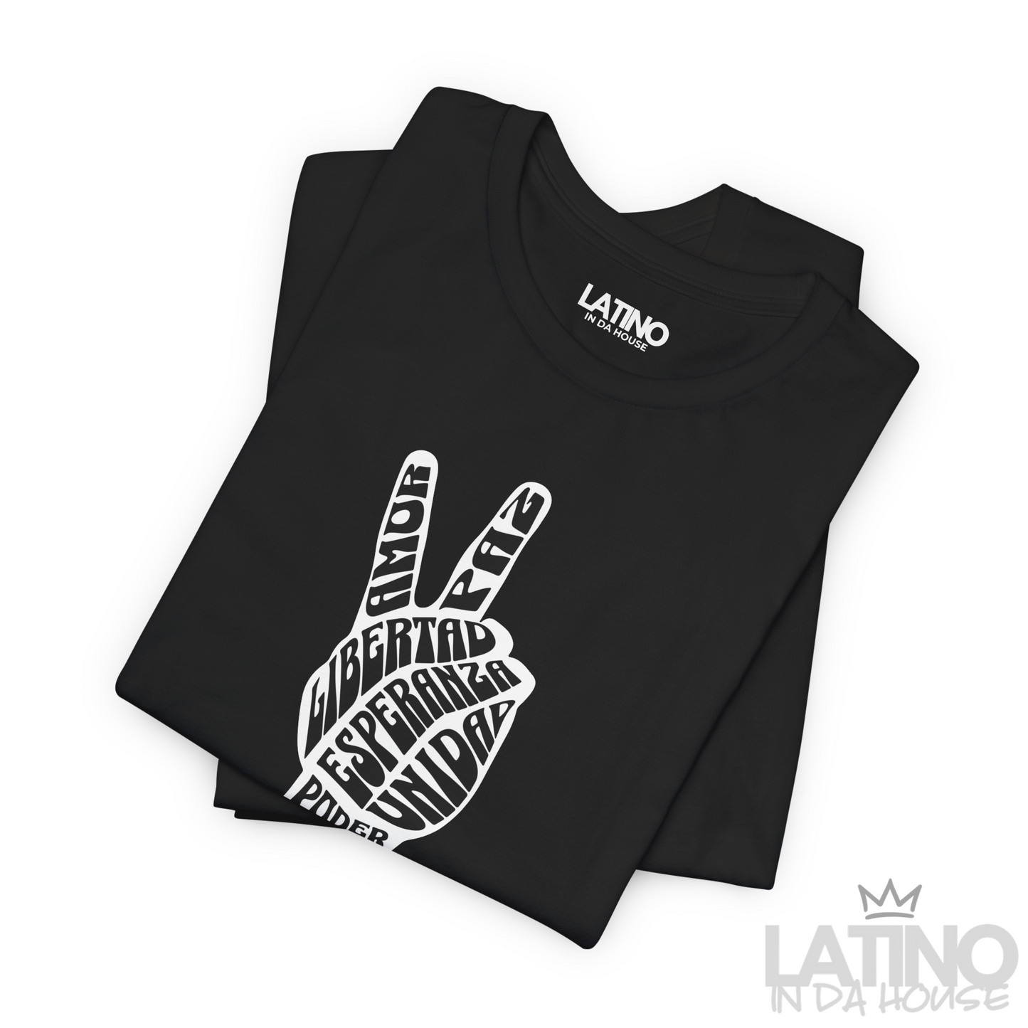 “Poder Latino” Peace Hand T-Shirt | Unity