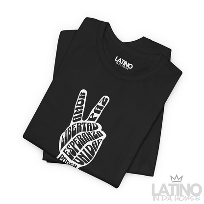 “Poder Latino” Peace Hand T-Shirt | Unity
